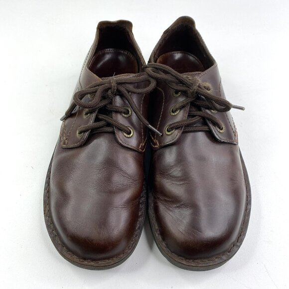 Propet Shoes Mens US Size 9.5 Brown Leather Orthopedic Oxford Comfort Sneakers - Picture 3 of 9